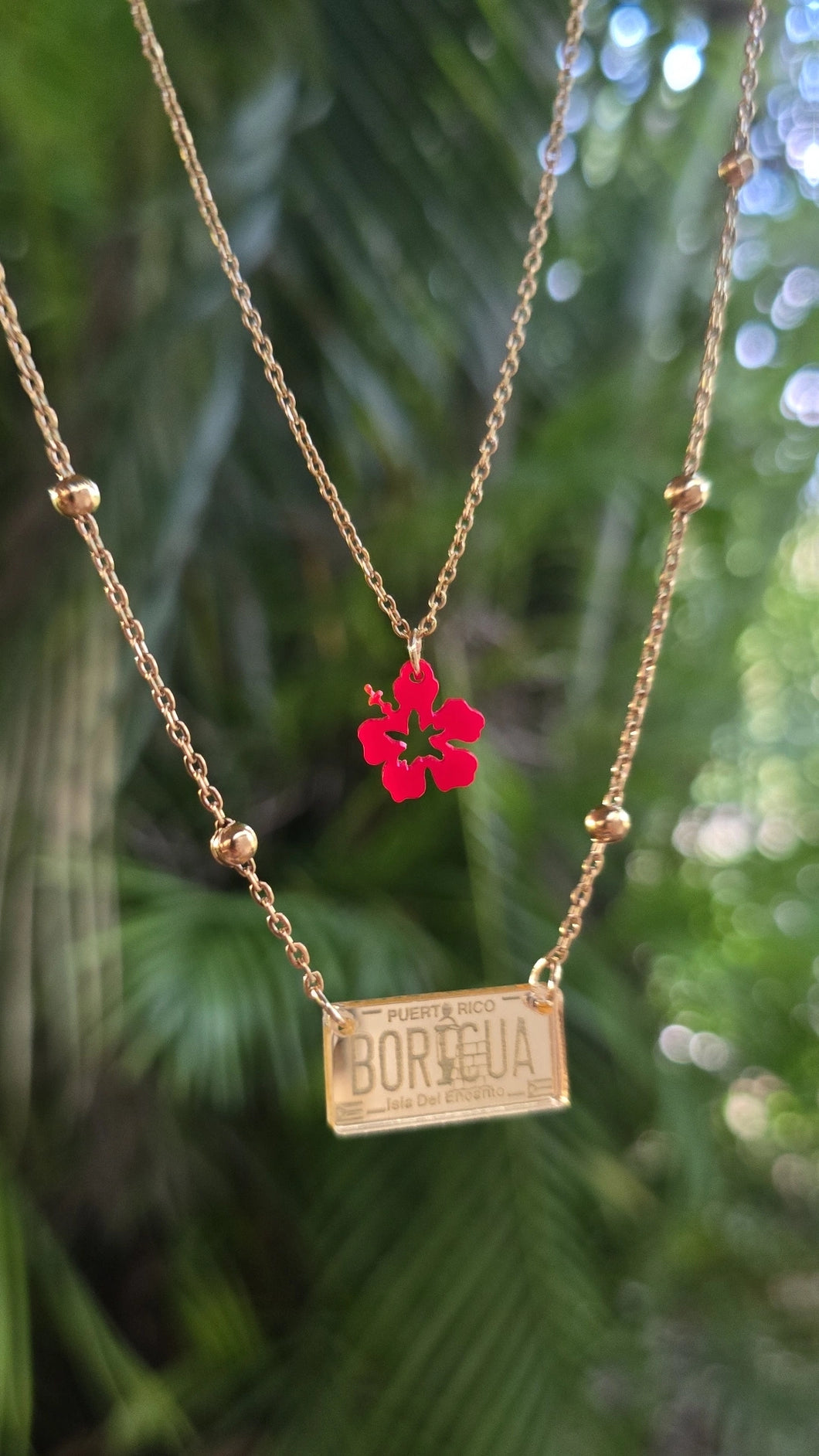 Tablilla Boricua dorada